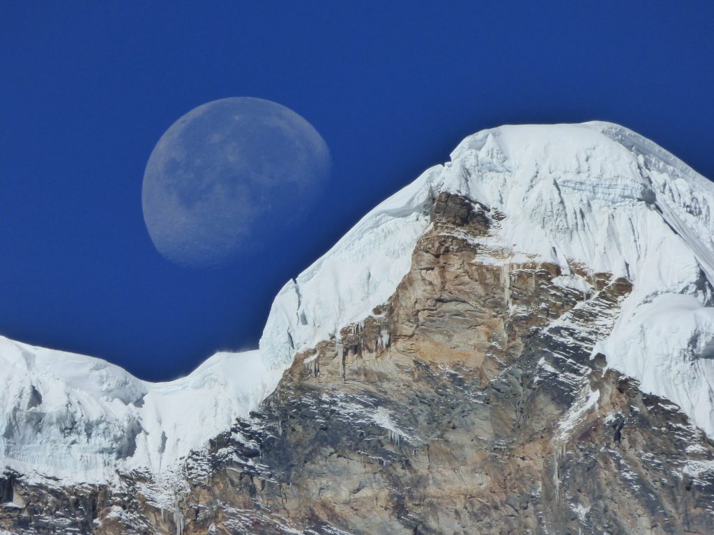 Mond vom Annapurna Basecamp