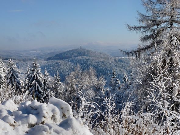 Elbsandsteingebirge im Winter