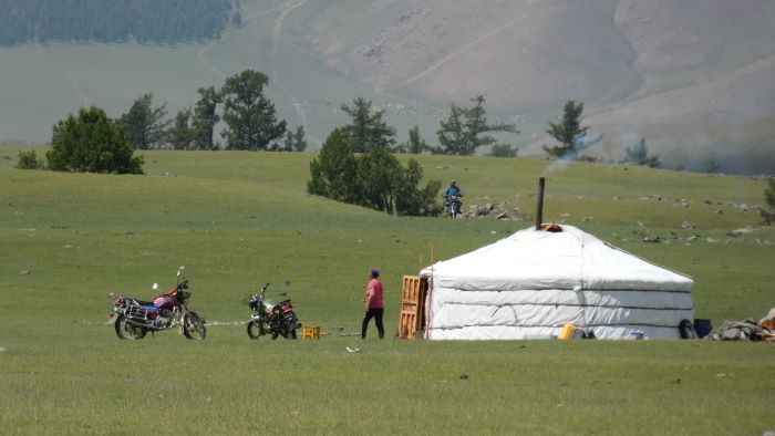 Jurte in der Mongolei