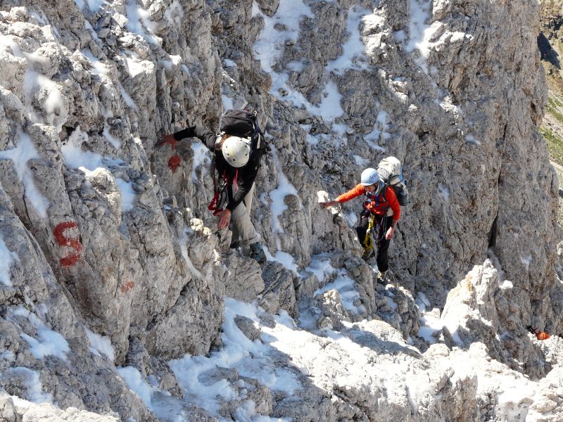 Es kann auch mal Softshell sein, aber die Hardshelljacke steckt im Winter zumindest im Rucksack.
