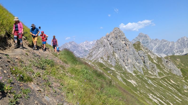 Bergwandern in den Alpen